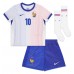 Echipament fotbal Franţa Kylian Mbappe #10 Tricou Deplasare European 2024 pentru copii maneca scurta (+ Pantaloni scurti)